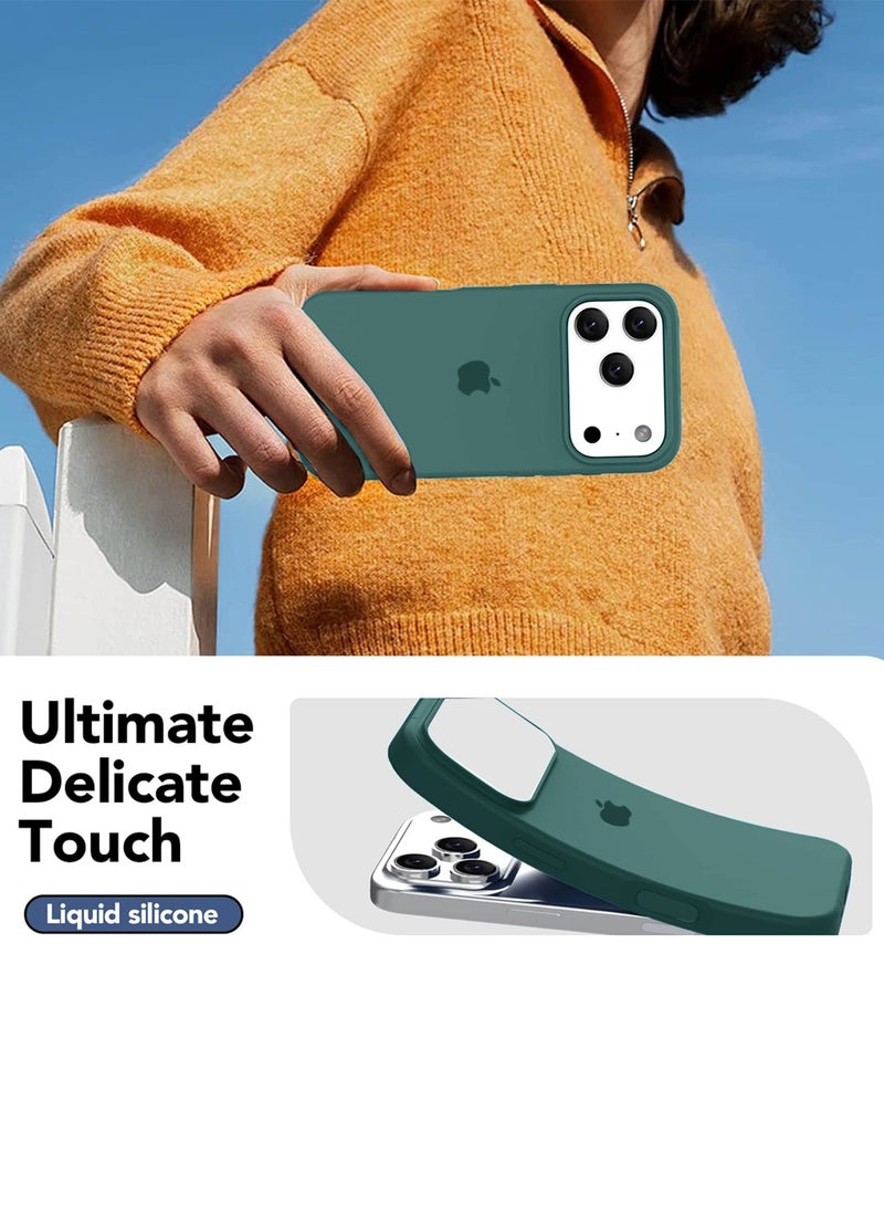 دبليو تيك غلاف هاتف أبل آيفون 17 برو ماكس 5G 2025 من السيليكون السائل بجودة فاخرة (MCRPSN) - اللون الأزرق الداكن - Image 2