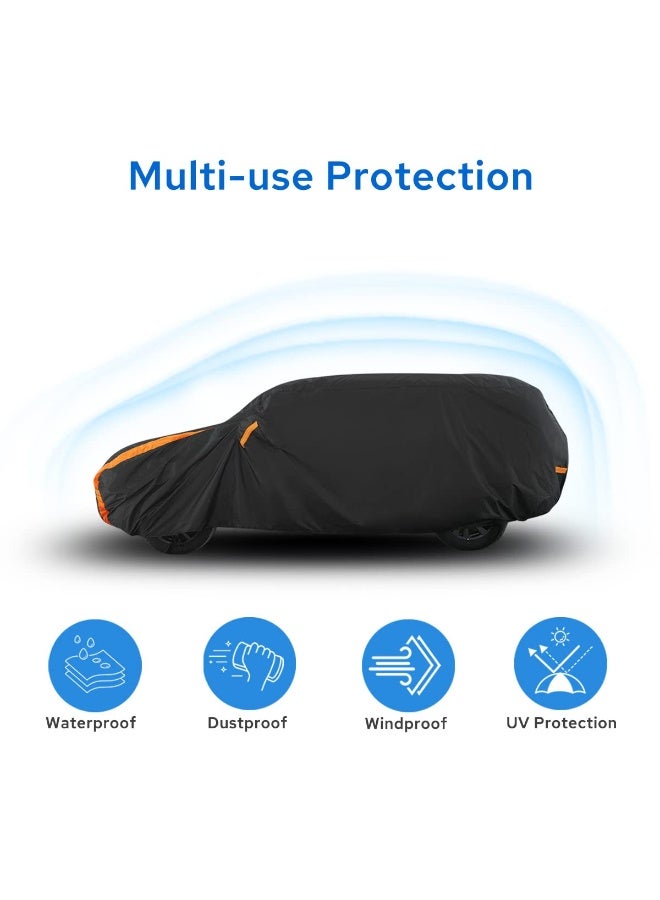 SUV Car Cover Waterproof All Weather Full Exterior for SUVs (193"-208" Length) - Image 5