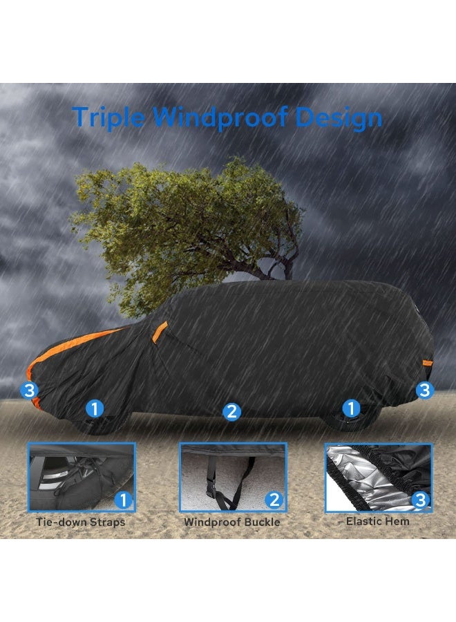 SUV Car Cover Waterproof All Weather Full Exterior for SUVs (193"-208" Length) - Image 3
