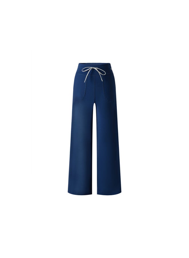 VVC Versatile Solid Color Drawstring Wide-Leg Pants, 2025 Autumn/Winter New Simple Style Women'S Trousers - Image 2