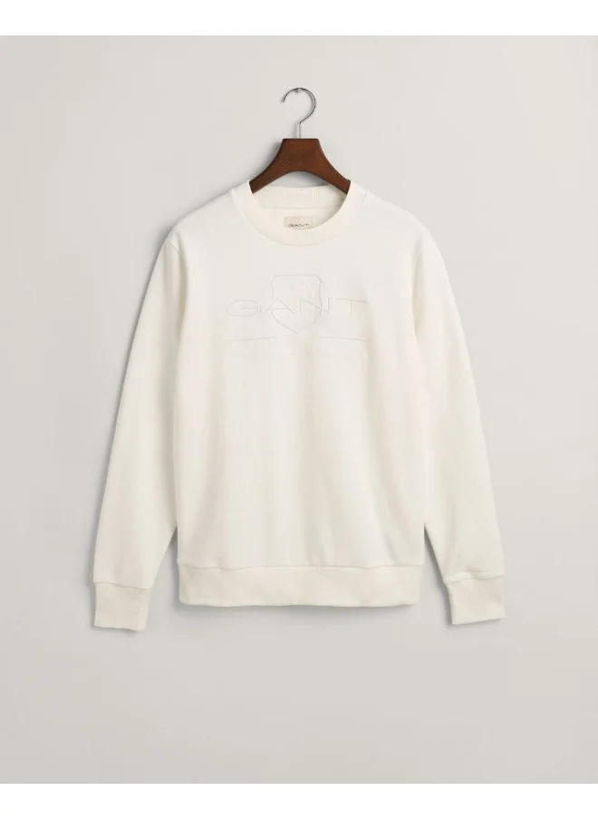 غانت Gant Tonal Shield Crew Neck Sweatshirt