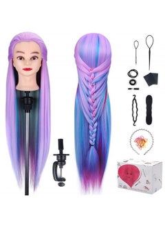 Beauty Star Mannequin Head, Mannequin Head with Hair, BEAUTY STAR 28" Hair Mannequin, Doll Head for Hair Styling, Manicanequin Head with Hair, Practice Cosmetology Manikin Head with Clamp Stand and Braiding Acces  - Image 1