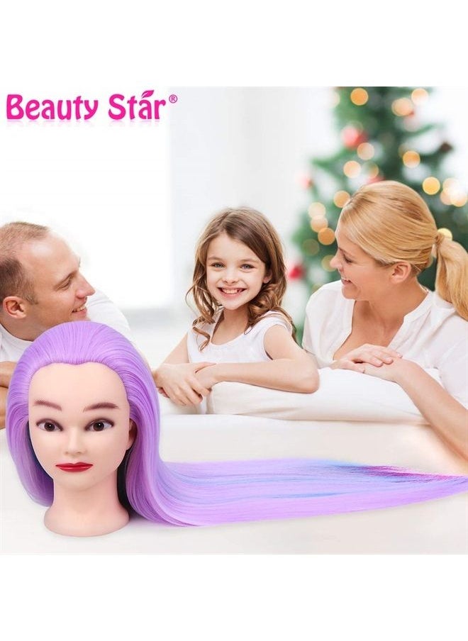 Beauty Star Mannequin Head, Mannequin Head with Hair, BEAUTY STAR 28" Hair Mannequin, Doll Head for Hair Styling, Manicanequin Head with Hair, Practice Cosmetology Manikin Head with Clamp Stand and Braiding Acces  - Image 5