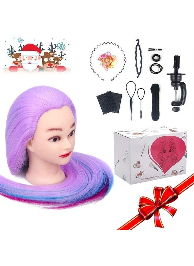 Beauty Star Mannequin Head, Mannequin Head with Hair, BEAUTY STAR 28" Hair Mannequin, Doll Head for Hair Styling, Manicanequin Head with Hair, Practice Cosmetology Manikin Head with Clamp Stand and Braiding Acces  - Image 4