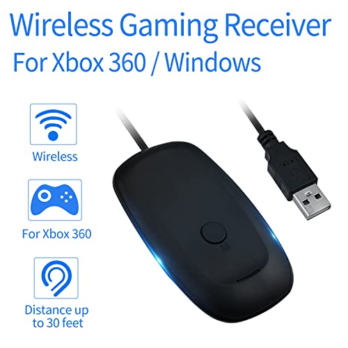 OSTENT USB Wireless Controller PC Laptop Computer Receiver for Microsoft Xbox 360 Slim Game Color Black - Image 2