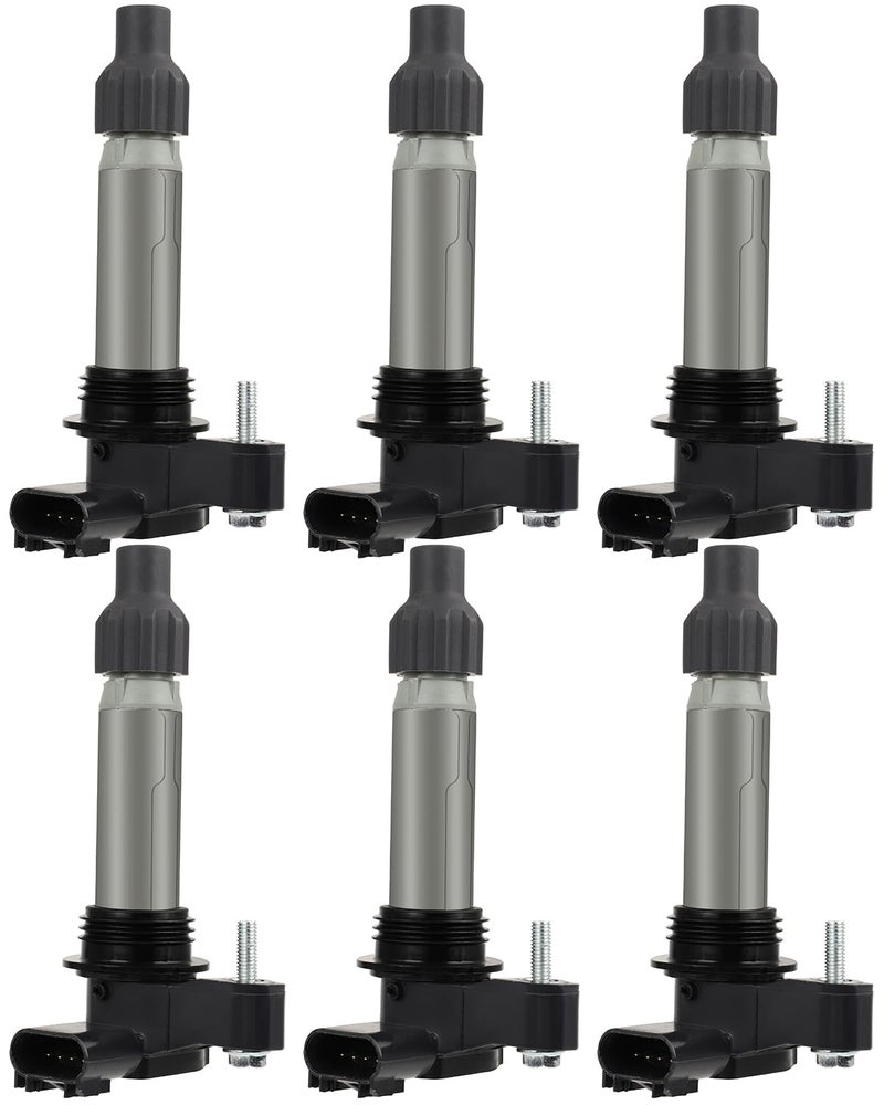 ECCPP Pack of 6 Ignition Coils for Cadillac for Chevy for GMC for Camaro CTS SRX XTS Equinox for Impala Terrain V6 30L 32L 36L OE Numbers UF569 C1555 D515C