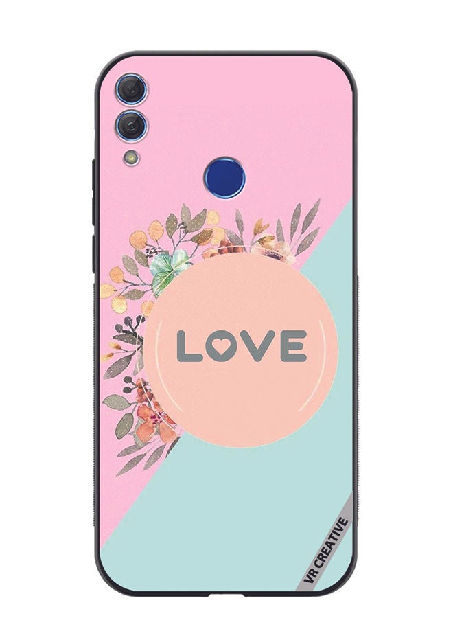 Protective Case Cover For Honor 10 Lite Love Design Multicolour
