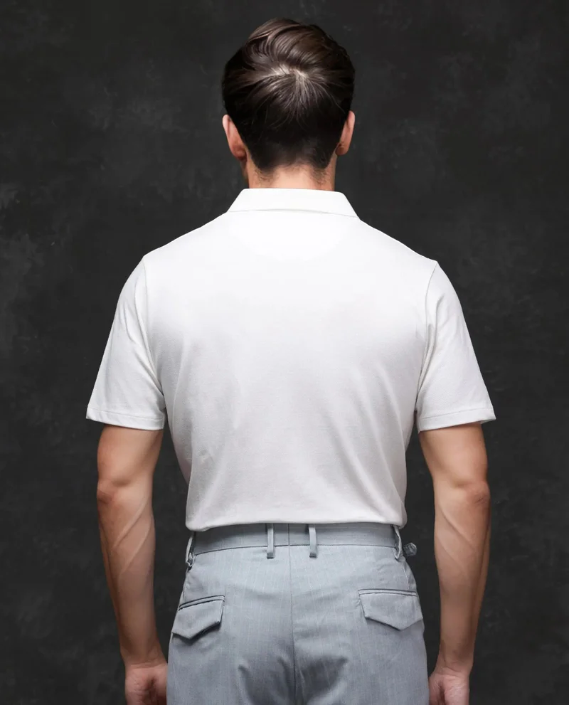 Rare Rabbit Men's Plain Zipper Polo