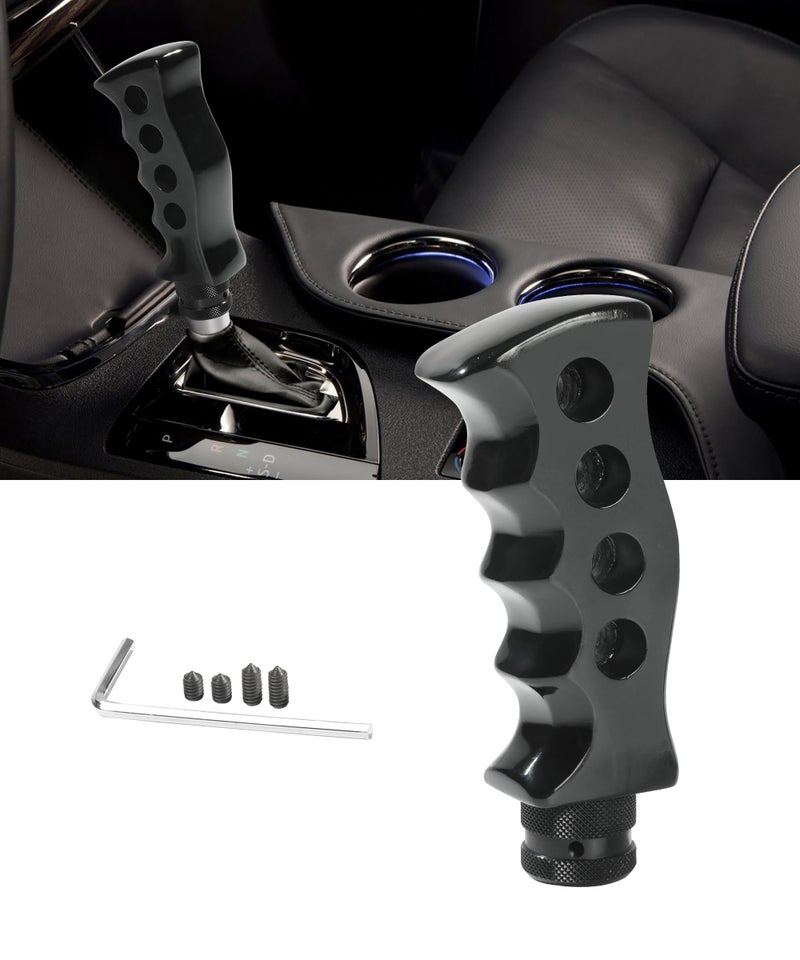 Qziulr Zlirfy Car Gear Shift Knob,Automatic Shift Knob,Car Accessories,Car Grip Knife Handle Gear with Screws and Spanner,Replacement for Manual Vehicle (Black) - Image 1