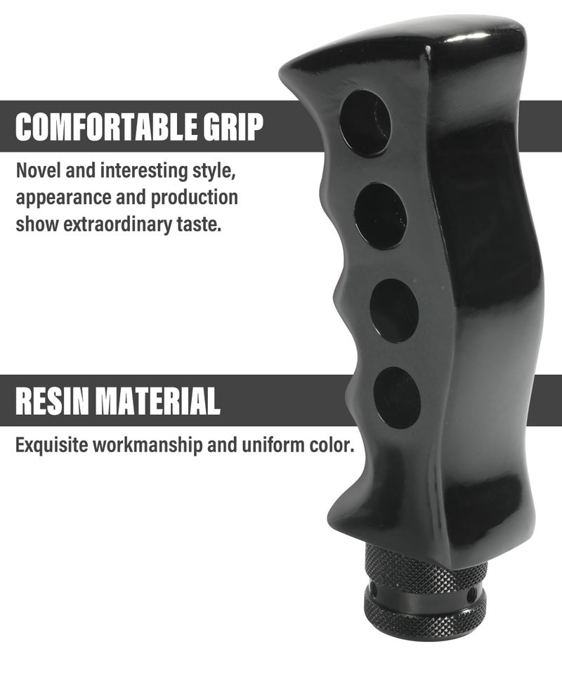 Qziulr Zlirfy Car Gear Shift Knob,Automatic Shift Knob,Car Accessories,Car Grip Knife Handle Gear with Screws and Spanner,Replacement for Manual Vehicle (Black) - Image 3