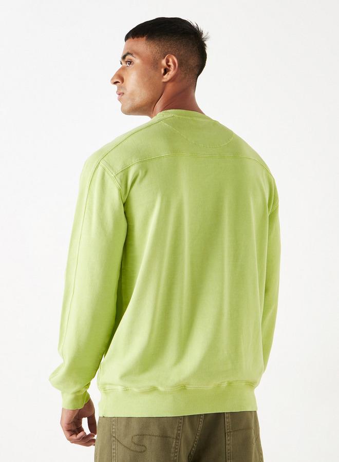 لي كوبر سويت شيرت سادة بياقة ضيّقة وأكمام طويلة من لي كوبر - Image 3