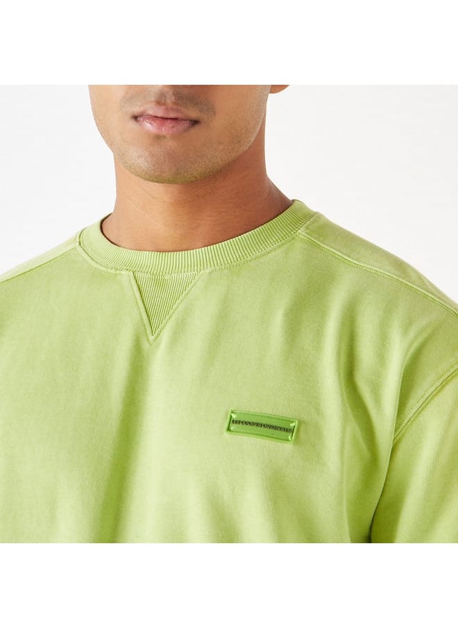 Lee Cooper Lee Cooper Solid Sweatshirt with Crew Neck and Long Sleeves  - Image 4