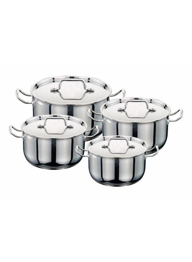 JB COOKWARE 8 Pcs Cookware Set Stainless Steel Indian Made
 18,20,22,24 CM