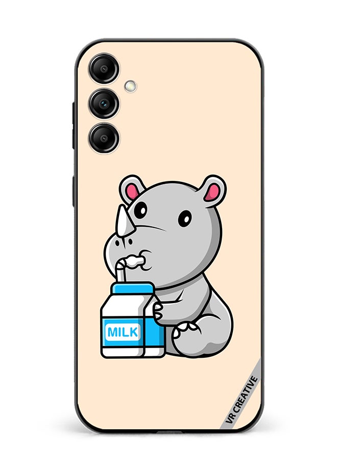 VR CREATIVE Protective Case Cover For Samsung Galaxy A55 Cute Rhino Design Multicolour - Image 1