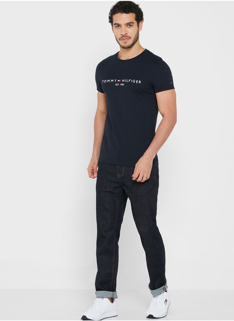 TOMMY HILFIGER Logo Crew Neck T-Shirt  - Image 4