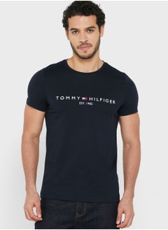 TOMMY HILFIGER Logo Crew Neck T-Shirt  - Image 1