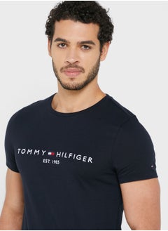 TOMMY HILFIGER Logo Crew Neck T-Shirt  - Image 3