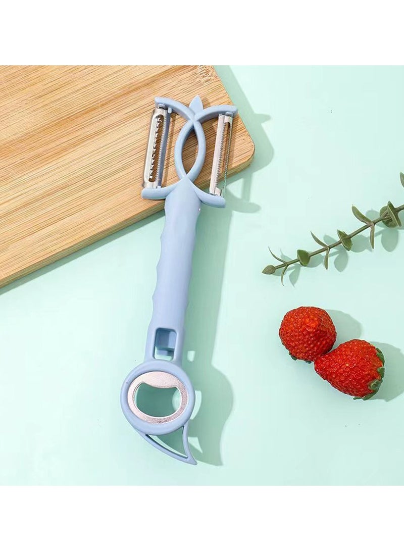 Vegetable Fruit Peelers,7-in-1 Melon and Fruit Planer Multi-functional Special Peelers for Kitchen,Bottle Opener, Double Head Peeler,Suitable for Left and Right Hand Use - Image 3