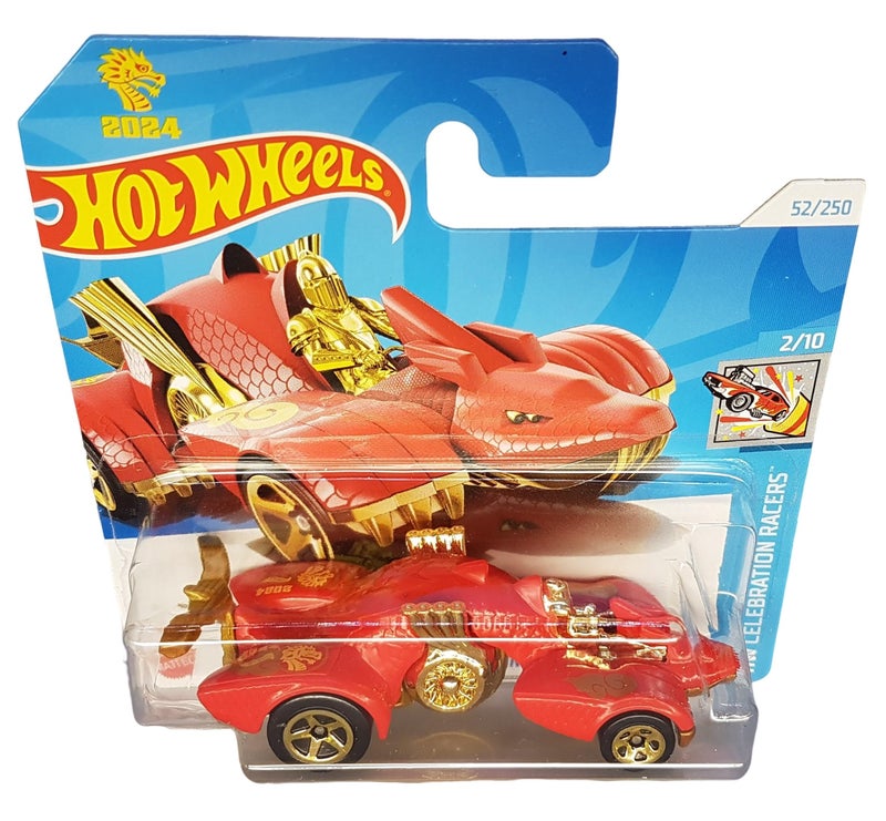 Hot Wheels Hot Wheels - Knight Draggin - HW Celebration Racers 2/10 - HRY96 - Short Card - Year of The Dragon - Mattel 2024 - 1:64  - Image 2