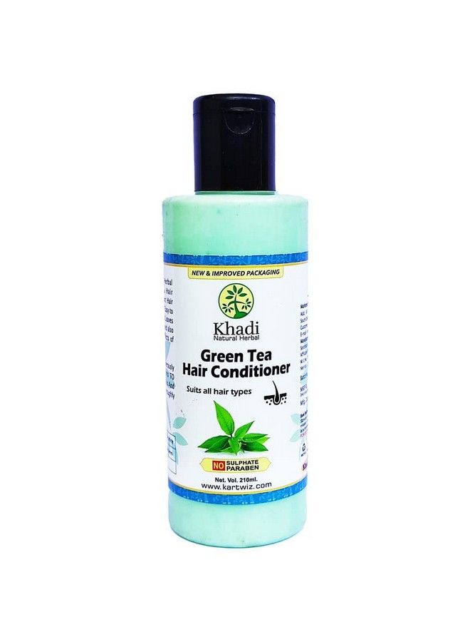 Khadi Herbal Herbal Green Tea Aloevera Conditioner (420Ml) - Image 4