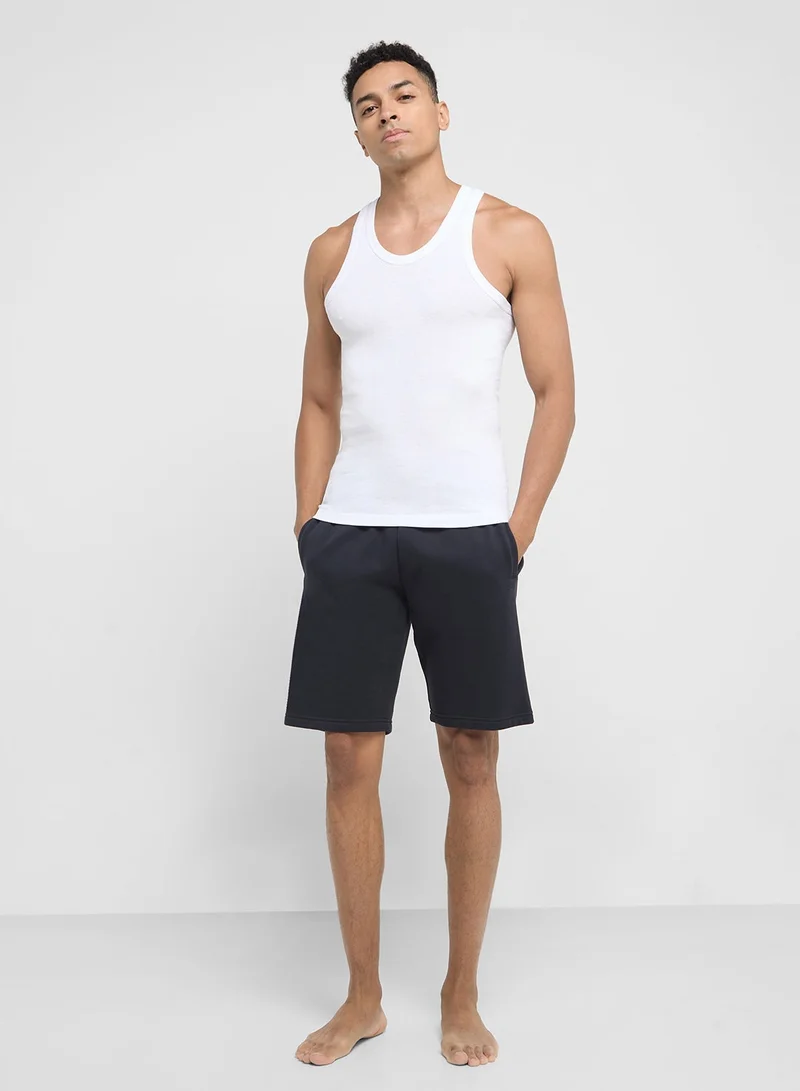 Seventy Five Basics Pack of 3 Ribbed Vest