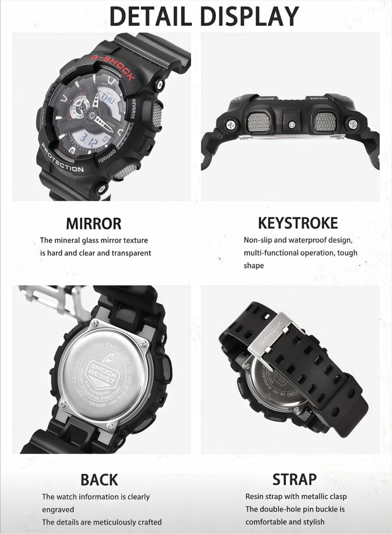 كاسيو ساعة كاسيو للرجال GA-110 سلسلة XL G-Shock كوارتز مقاومة للصدمات - Image 2