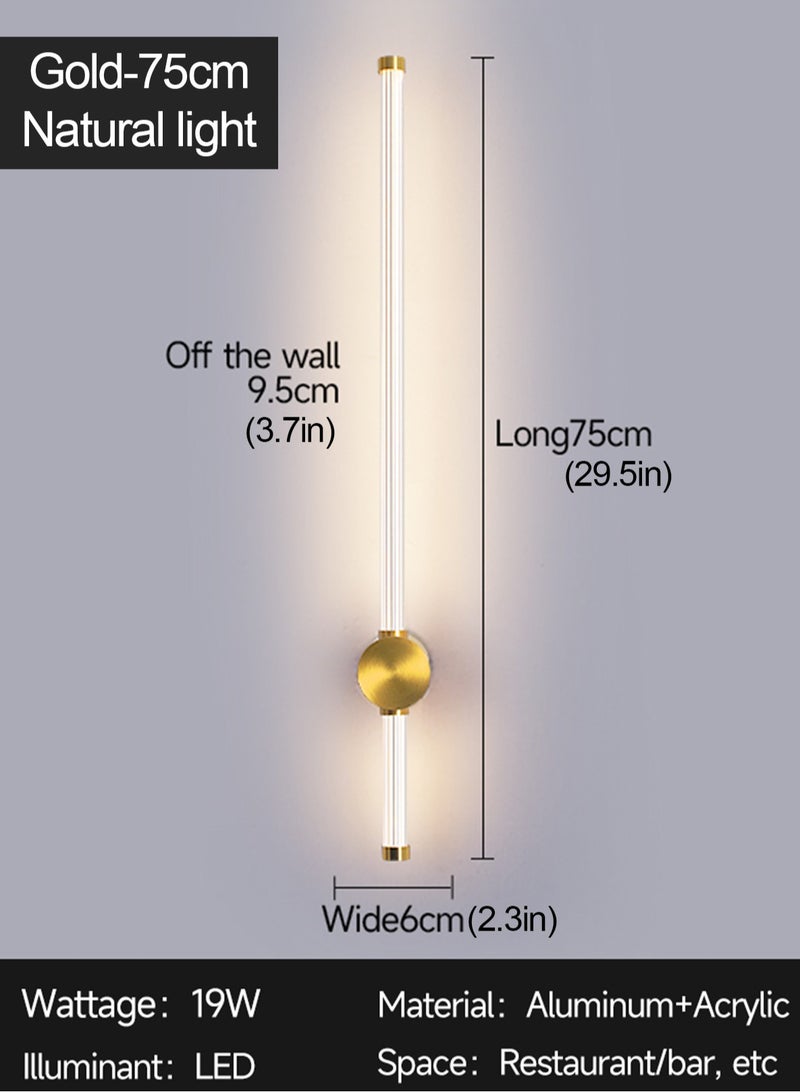 LOOPITYS （Natural light 3500K-75CM-Rotate）Modern wall lights Home appliances Nordic style long lumen home decoration Bedroom dining room TV wall lighting fixtures,wall lamp ,rotate - Image 2