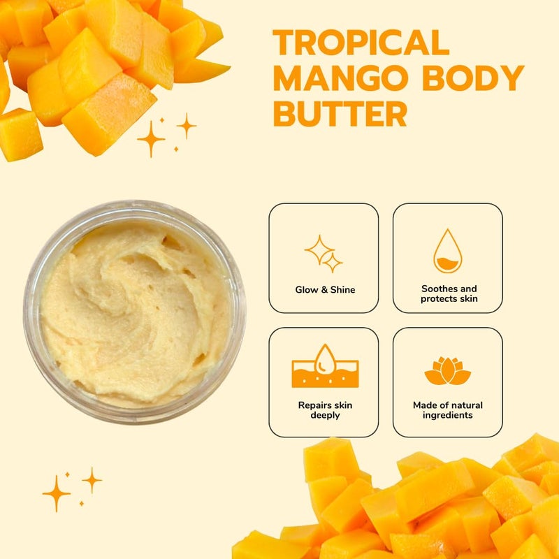 Astrid Luxurious Tropical Mango Body Butter by Astrid Deeply Moisturizing Skincare for Soft Glowing Skin Enriched with Shea Butter Vitamin E Natural Mango Extracts Vegan CrueltyFree 180 g - Image 4