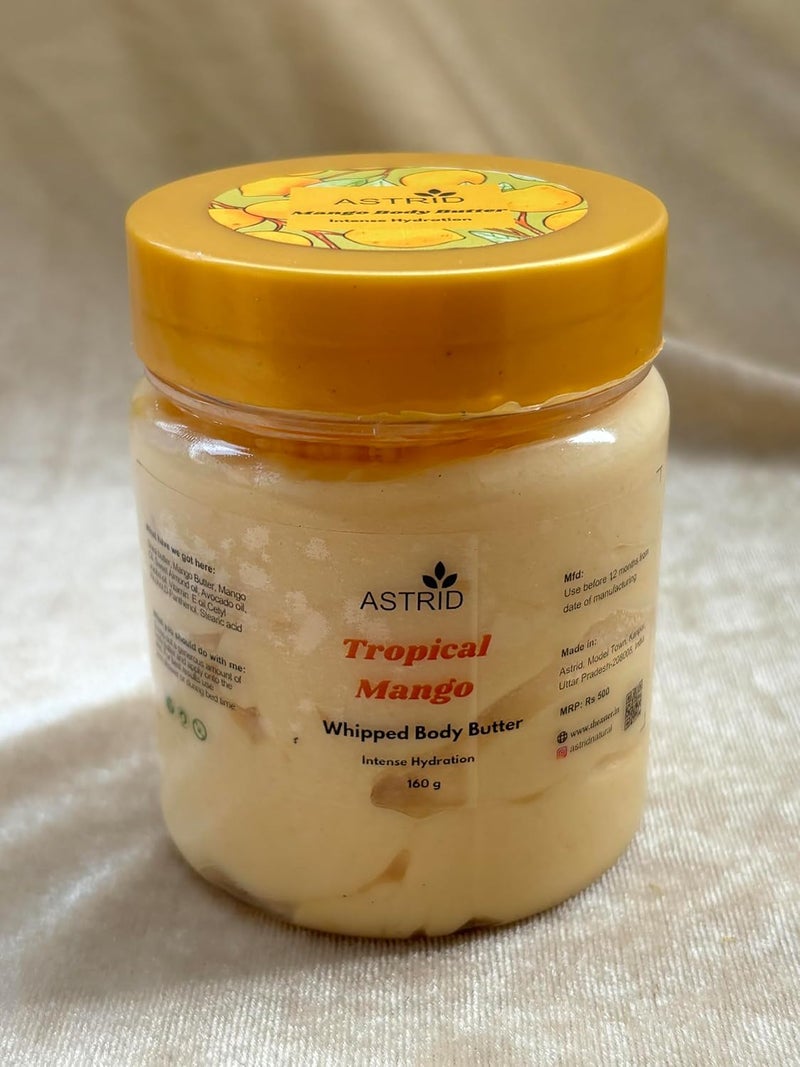 Astrid Luxurious Tropical Mango Body Butter by Astrid Deeply Moisturizing Skincare for Soft Glowing Skin Enriched with Shea Butter Vitamin E Natural Mango Extracts Vegan CrueltyFree 180 g - Image 1