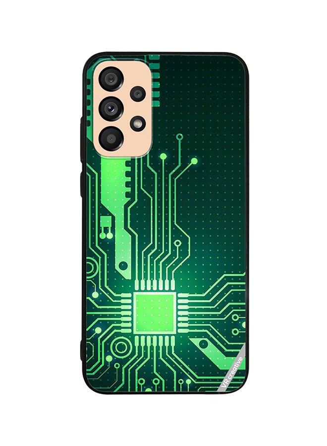VR CREATIVE Protective Case Cover For Samsung Galaxy A33 5G Circuit Design Multicolour - Image 1