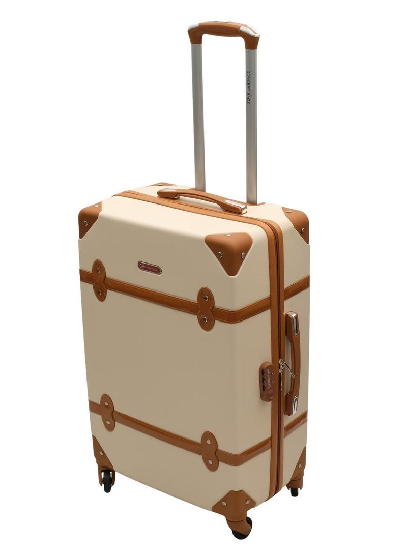 Concept Set of 4 Luxury Vintage-Inspired Scratch Resistant Hard Case Trolley Luggage - 28, 24, 20 & 12.5 inches - Image 2