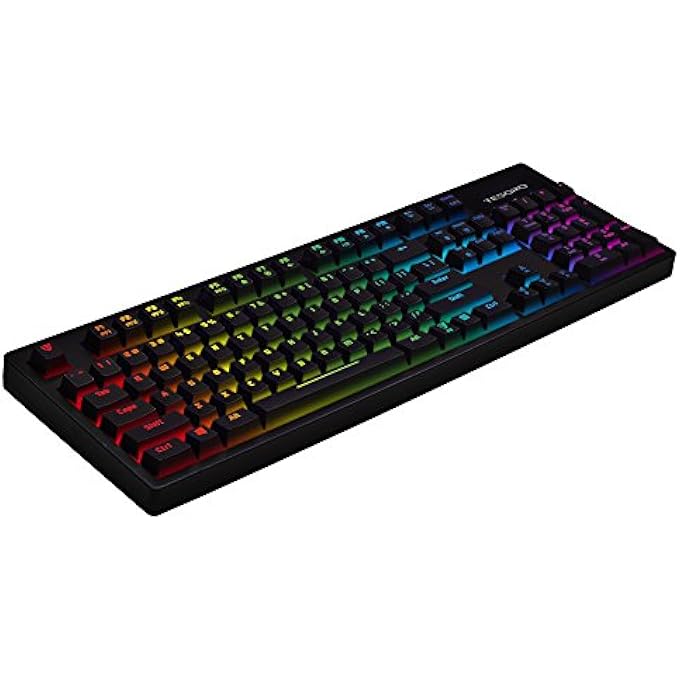 TESORO EXCALIBUR SPECTRUM G7SFL RED MECHANICAL SWITCH SINGLE INDIVIDUAL PER KEY FULL COLOR RGB LED BACKLIT ILLUMINATED MECHANICAL GAMING KEYBOARD TS-G7SFL (RD) - Image 2