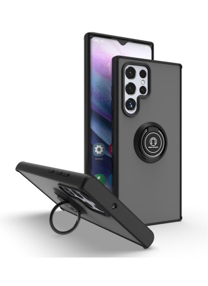 إيف غطاء حماية للهاتف مصنوع من مادة TPU الفاخرة المقاومة للصدمات لهاتف Galaxy S22 مع مسند رفيع ومطلي - Image 4