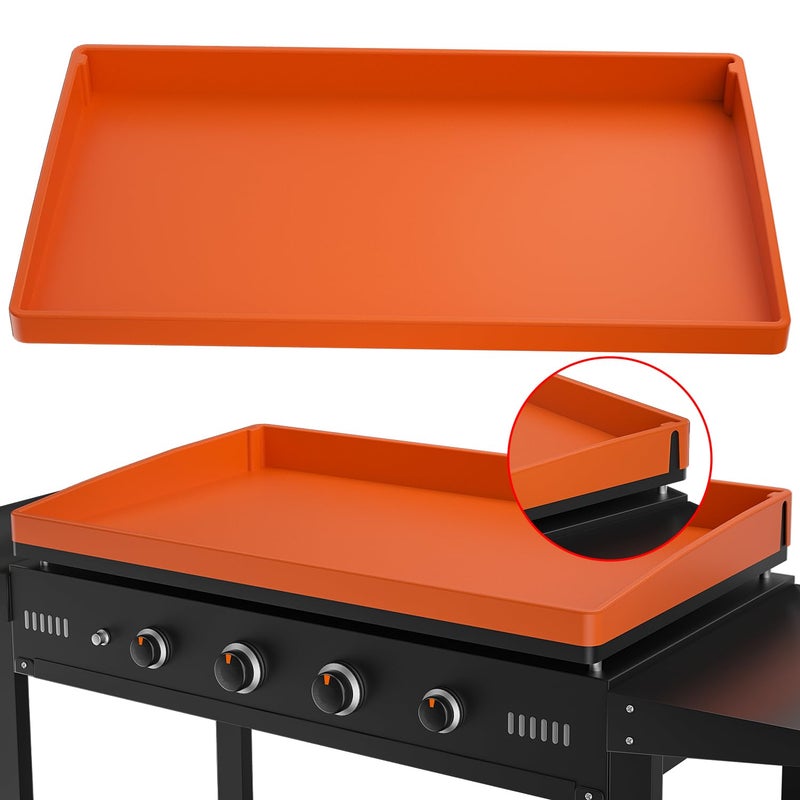 MFTEK 36 Inch Griddle Cover Silicone Protective Mat for Blackstone Upgrade Allround Edge Silicone Grill Mat Griddle Protector Blackstone Accessories Protect from Dust Rust