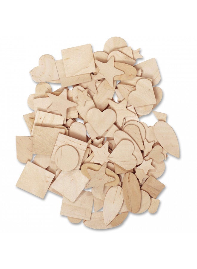 Chenille Kraft Creativity Street Natural Wood Shapes - 1000 Piece Assortment