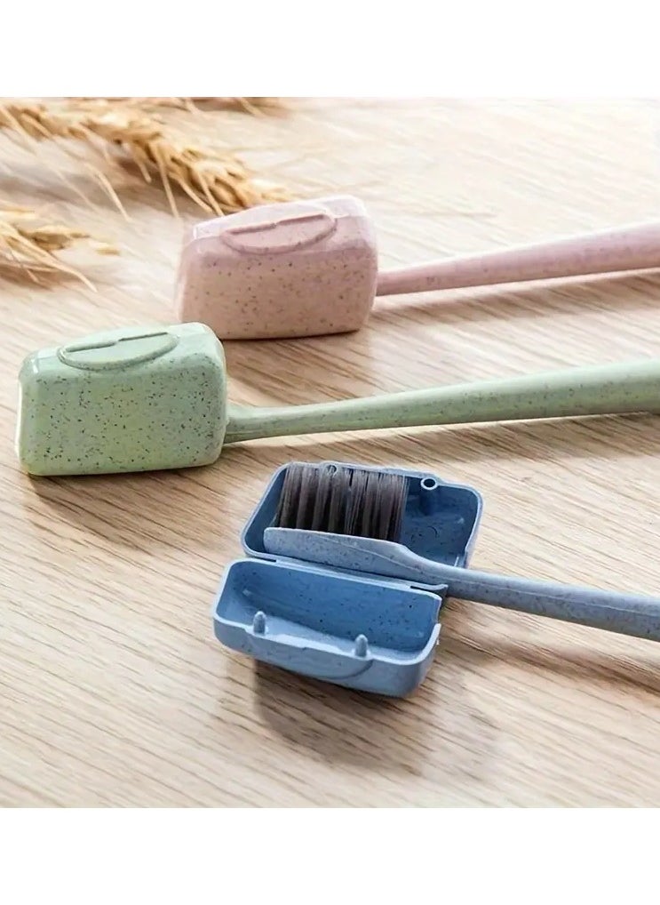 Goolsky 4Pcs Toothbrush Head Cover Caps Portable Tooth Brush Holder Protector Case For Travel Outdoor Camping Bathroom Organizer  - Image 5