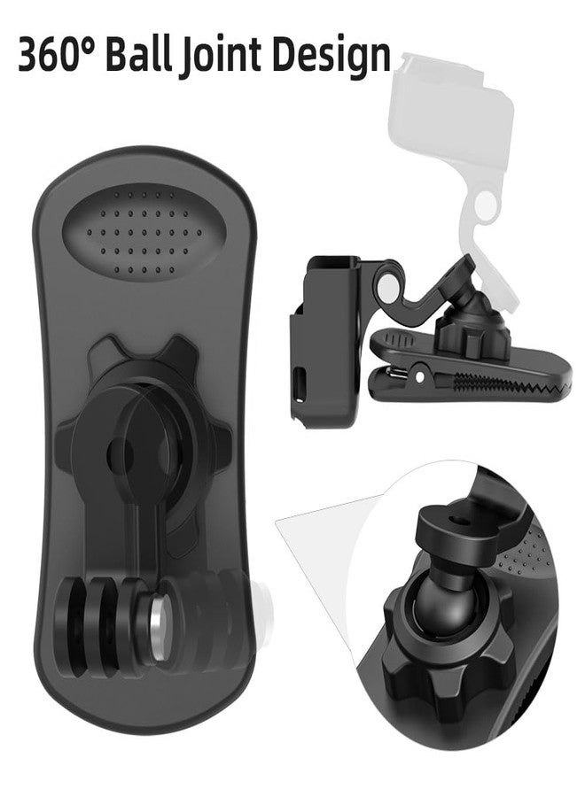 SUREWO 360° Rotation Backpack Strap Mount,Quick Clip Mount with Expand Frame Compatible with DJI Osmo Pocket 3 - Image 3