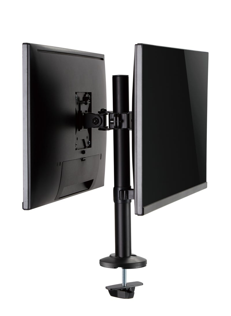 سكيل تك حامل Skilltech SH DP02 المفصلي لشاشتين من ١٧ إلى ٣٢ بوصة | إمالة/دوران +١٥ درجة/-١٥ درجة | تثبيت بحلقة/مسامير | فك سريع من VESA - Image 3