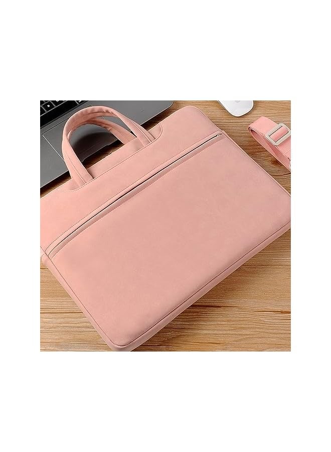 PROMASS Laptop Bag Laptop Handbag Sleeve Bag Waterproof Shockproof Laptop Bag For Laptop, Tablet Ipad Multifunctional Briefcase (Pink, 13 Inches)  - Image 3