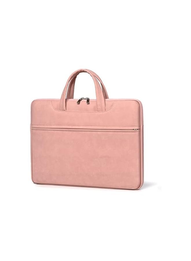 PROMASS Laptop Bag Laptop Handbag Sleeve Bag Waterproof Shockproof Laptop Bag For Laptop, Tablet Ipad Multifunctional Briefcase (Pink, 13 Inches)  - Image 1