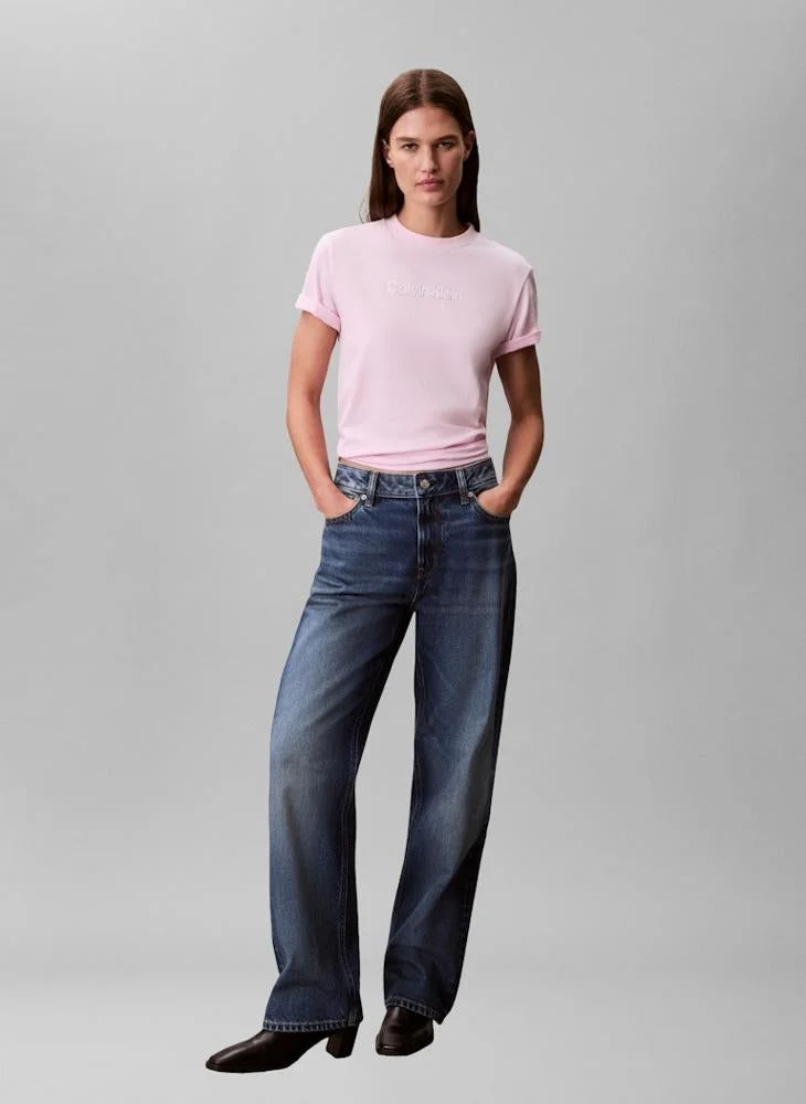 Calvin Klein Jeans  Graphic Crew Neck T-Shirt for Women | Best Price UAE
