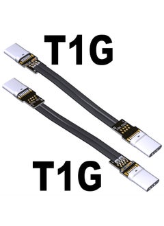 Generic ADT-Link USB2.0 Flat Thin Type-C Charging Data Cable Core Cable With Shielding Support Large Current-Color:T1G-T1G-Length:200cm  - Image 1