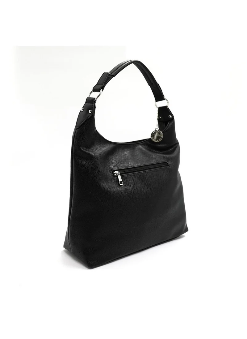 مارينا جالانتي Marina Galanti Women's Badesi Leather-Effect Hobo Shoulder Bag - Black