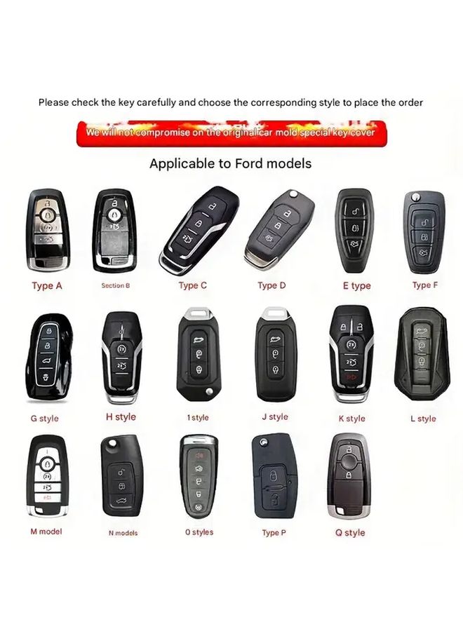 Ford Smart Key Case Cover Shell for C Max Mondeo Kuga Fiesta Focus 3 4 Ecosport Type F - Image 2