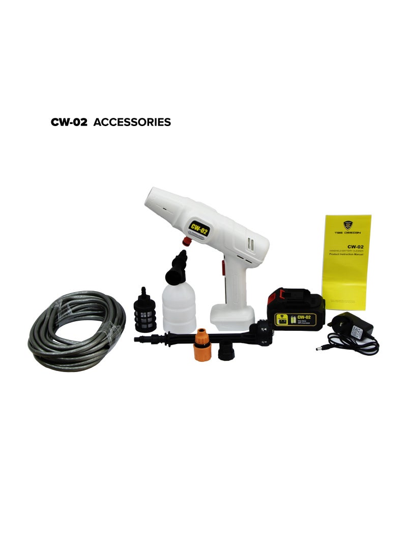TBS DESIGN Cordless high pressure car wash tool with full angle multifunctional nozzle and more powerful motor cleaning machine  - Image 3
