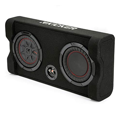 KICKER 48TRTP82 TRTP 8-inch Thin Down Firing Subwoofer and Passive Radiator Enclosure, 2-Ohm - Image 3