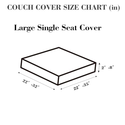 Disayu Magic Sofa Covers Couch Covers 2024 New Couch Cushion Covers Universal Sofa Covers Washable Stretch Slipcovers for Sectional Sofa (Texture Brown, Large Single Seat Cover) - Image 2