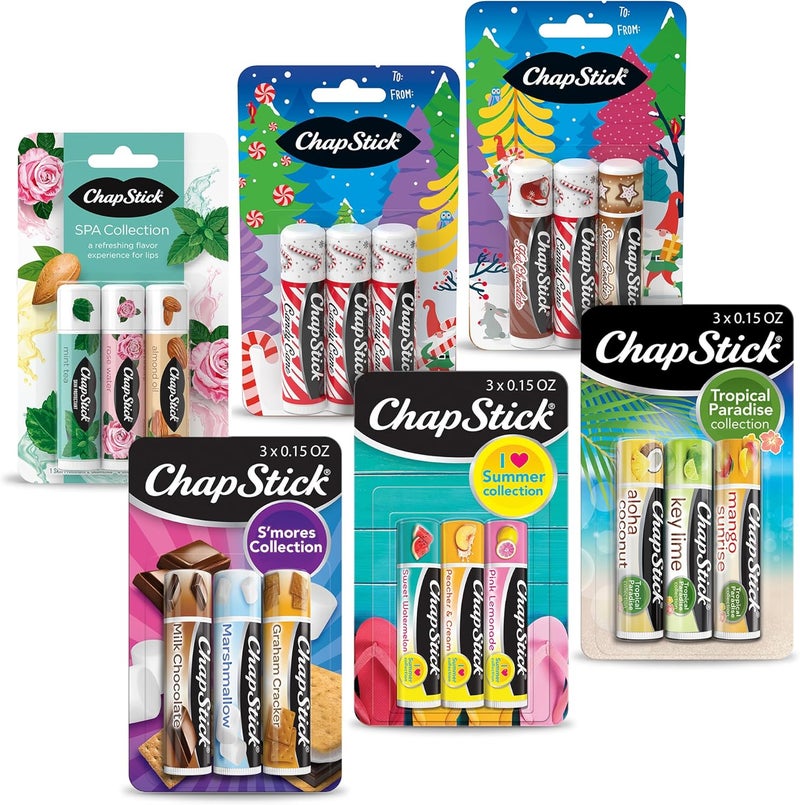 ChapStick Fan Favorites Multi-Pack Flavored Lip Balm Tubes - Image 1