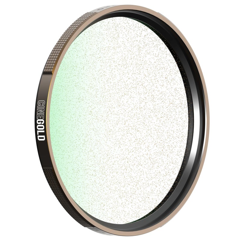 PolarPro CineGOLD 12 Gold Mist Diffusion Camera Filter Warm Highlights Low Contrast for Vintage Film Aesthetics Soft Glow Warm Tones for Digital Video Photography 82mm Threaded - Image 2