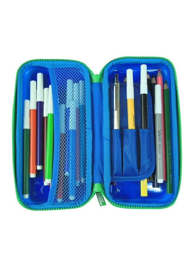 SMILY KIDDOS Smily Kiddos Pvc Transparent Hardtop Pencil Box | Star Pencil Box For Kids | Transparent Pencil Box (Black/Blue/Purple/Pink/Light Blue)  - Image 5